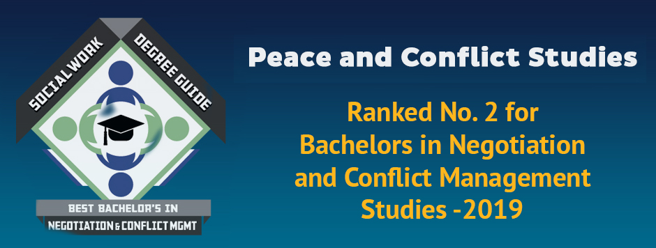 Peace and Conflict Studies Program Ranked 2nd