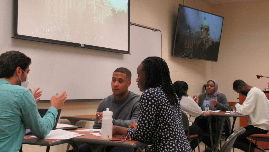 Angelo Boone, Eleyan Sawafta, and Madeline Kujabi