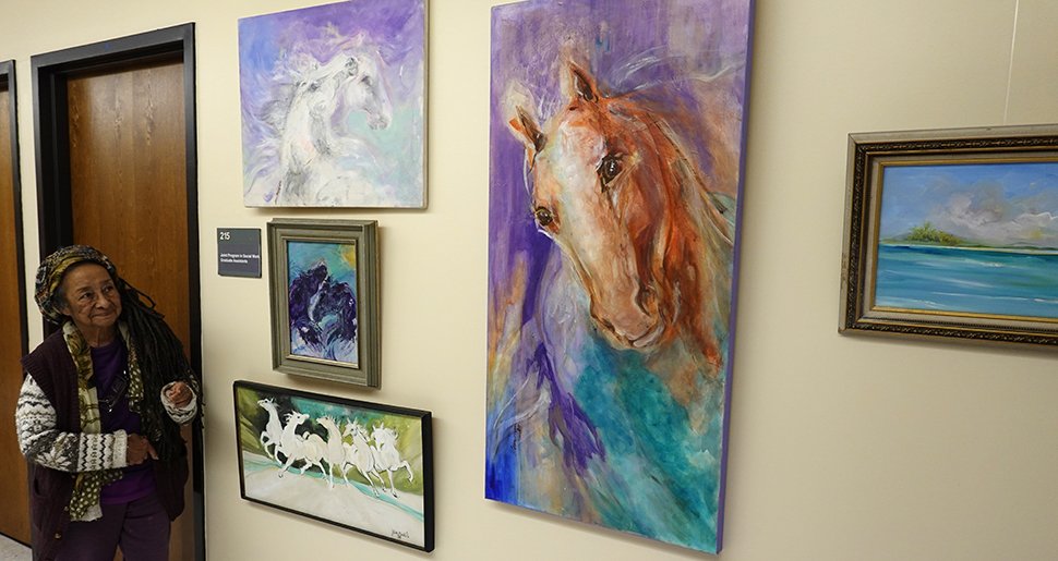 Featured Image for Gerontology Hallway Exemplifies Creativity in Older Adults