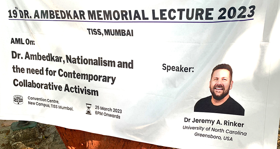 Peace and Conflict Professor Delivers Ambedkar Memorial Lecture at Tata Institute for Social Sciences in Mumbai