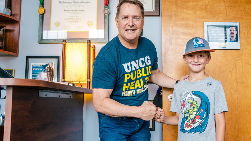 Dr. Mike Perko -- UNCG public health education professor -- has a launched a new effort called 500 Fist Bumps to improve child wellness.