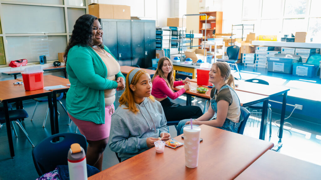 Ai'Yonna Williams is a UNCG social work student who is doing an internship at the Middle College