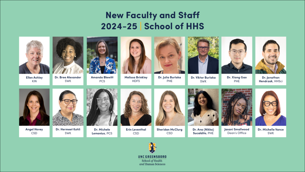 new faculty and staff members