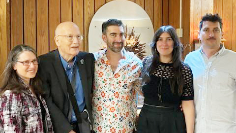 Jay Mancini with Family, HHS Alumni Awards 2024