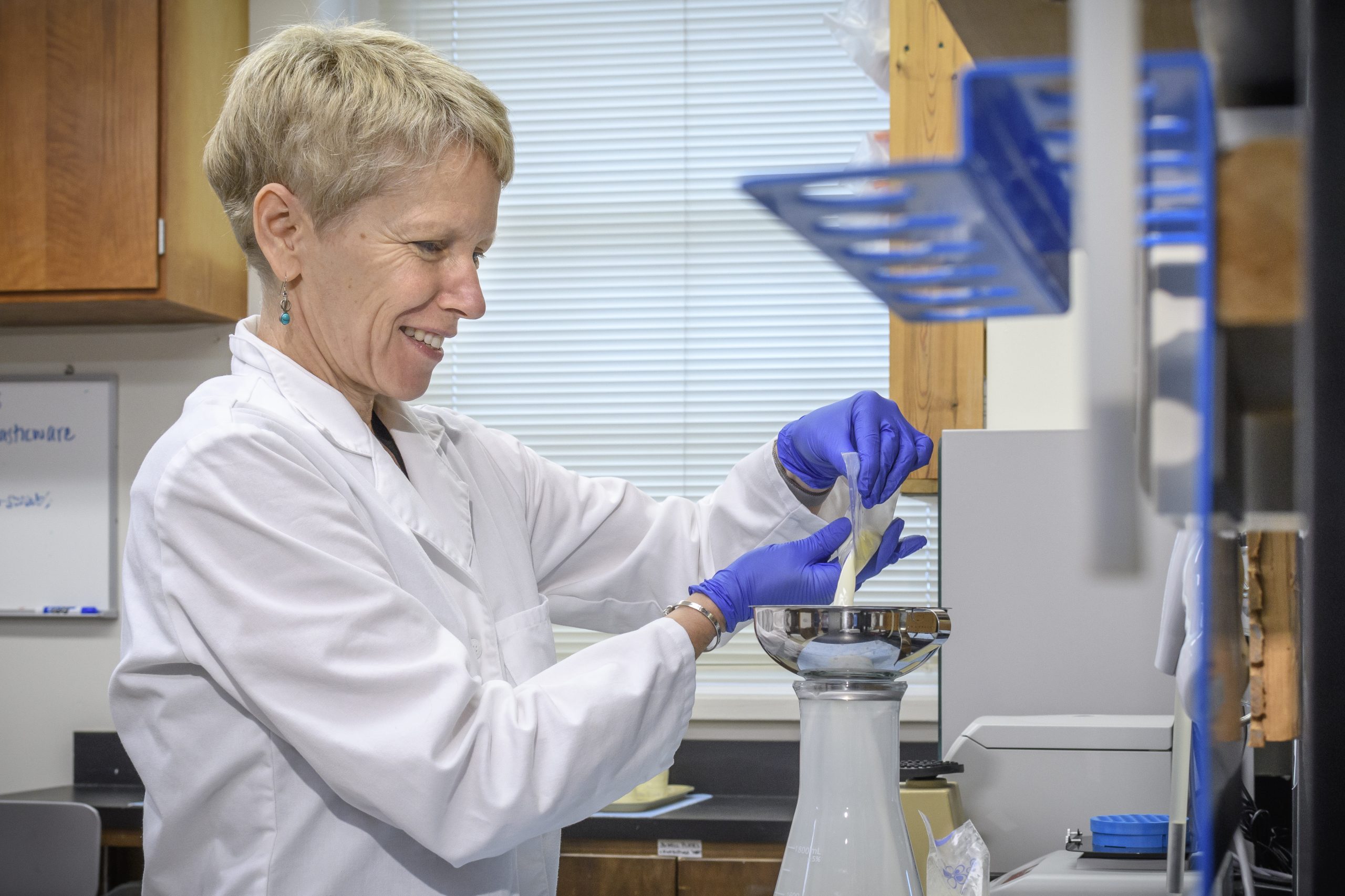 Photo of Dr. Maryanne Perrin holding Breast Milk
