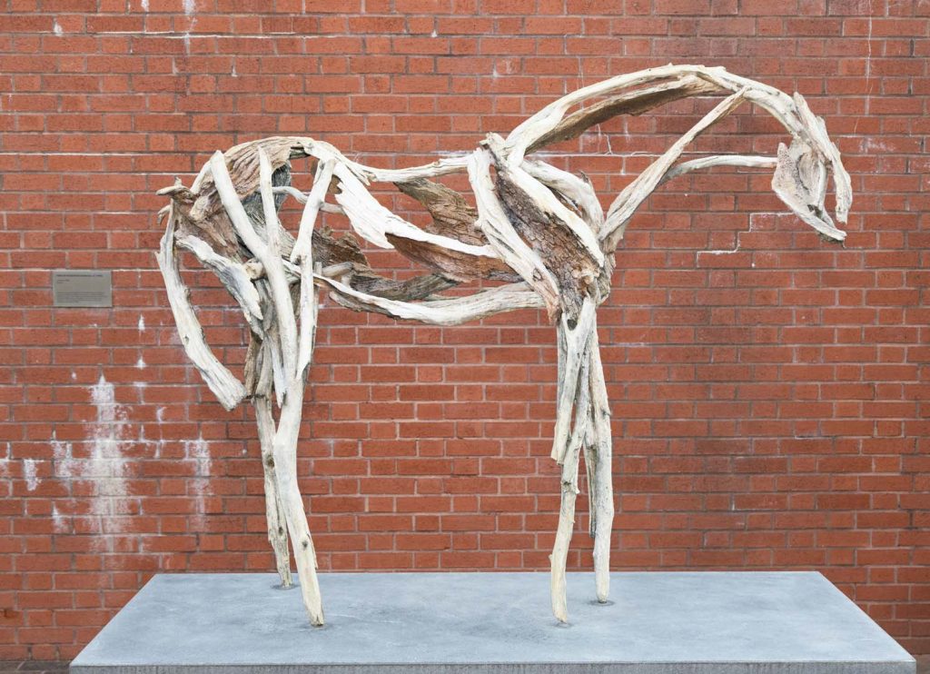 Horse Sculpture at Weatherspoon