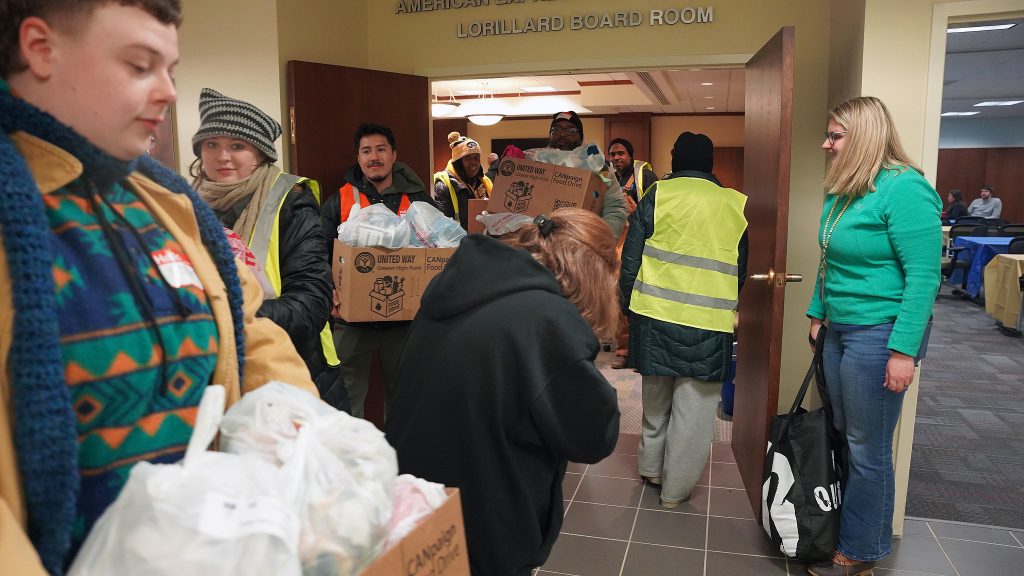 JPSW Students participating in Guilford County Point-in-time count.