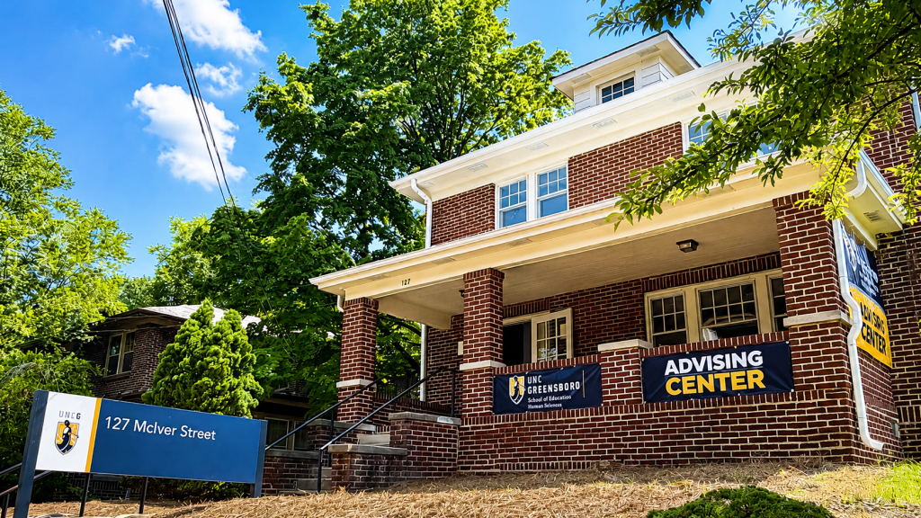 New location of HHS advising center at 127 McIver St, greensboro